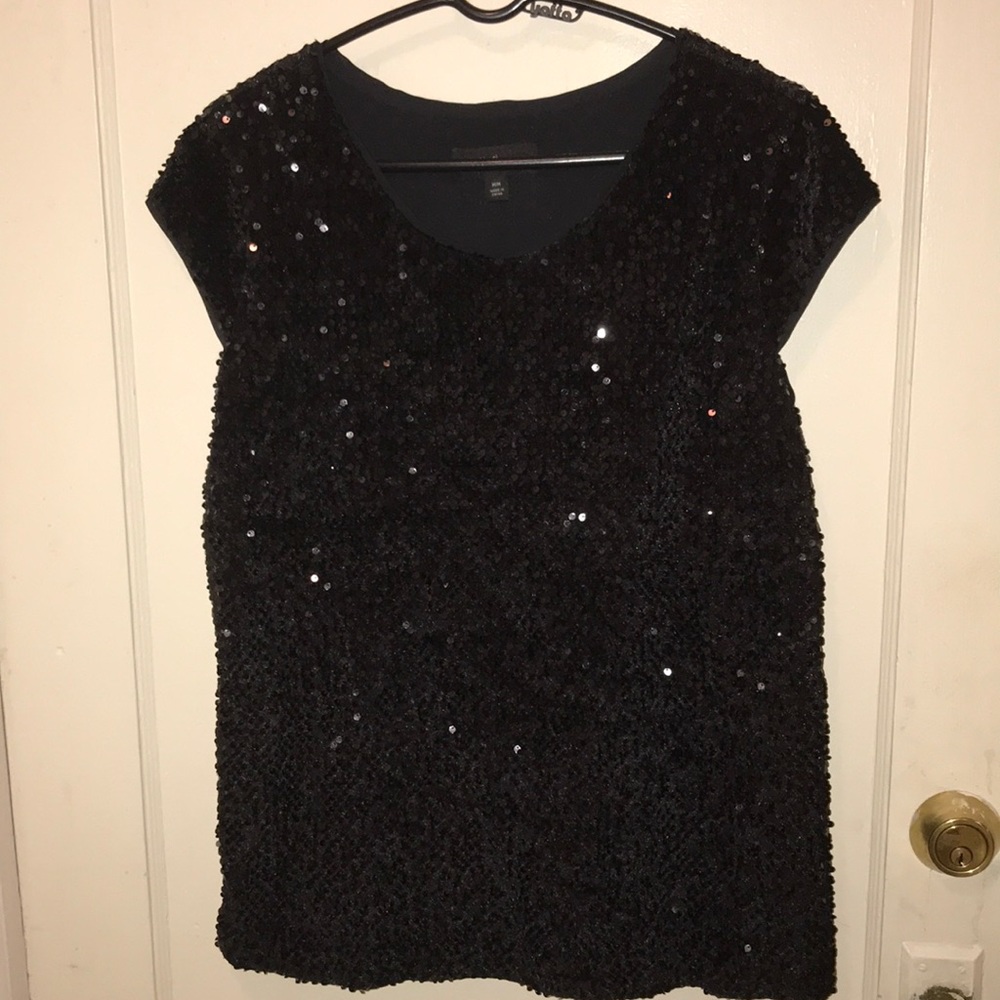 🛑SHINY BLACK BLOUSE🛑