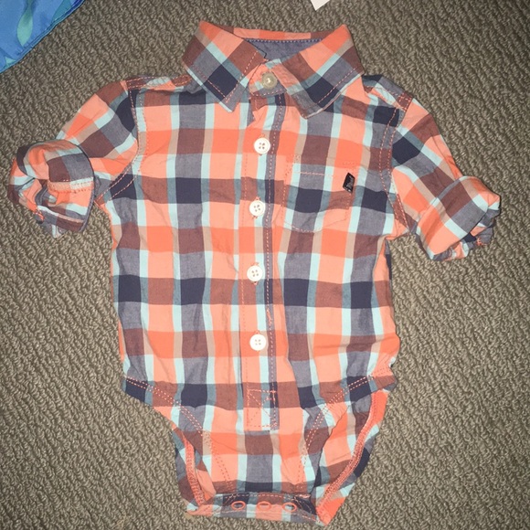 baby button up onesie