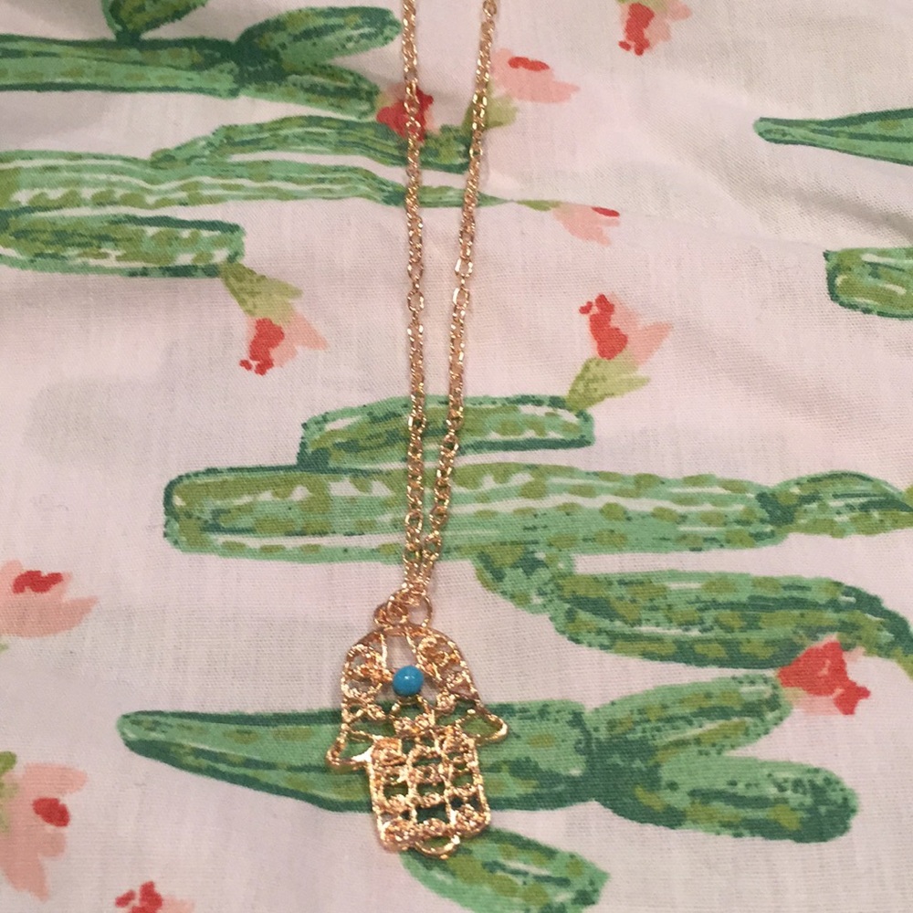 Tribal hand necklace