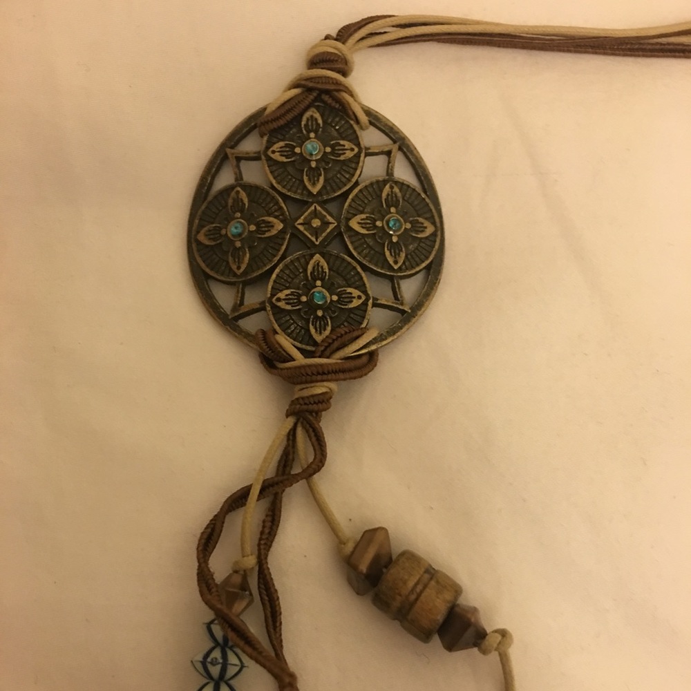 Brazilian necklace with decorative beads