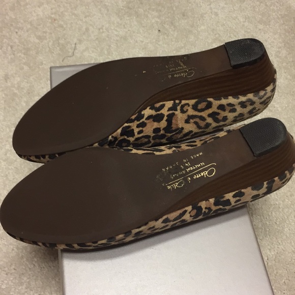 Suede Leopard Print Wedge Pump