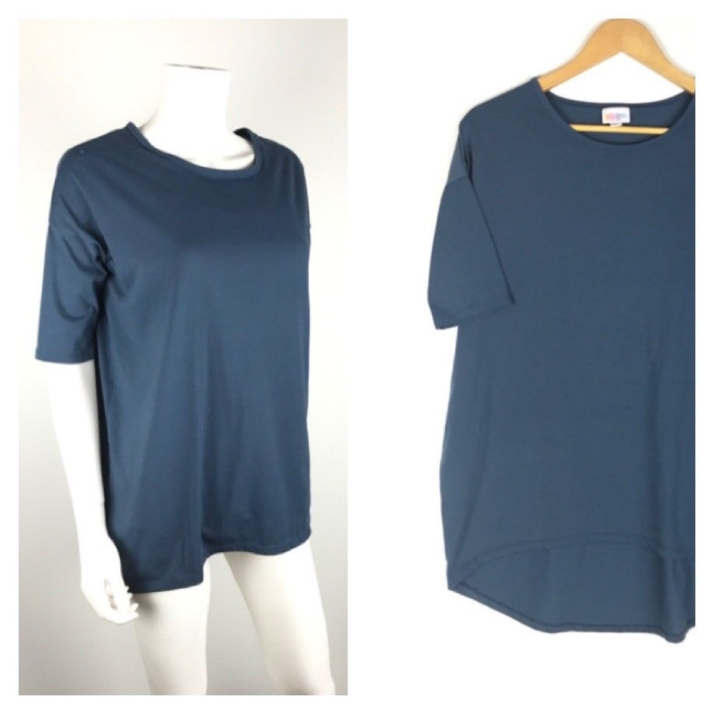 Lularoe Casual Blue High Low Top Size XS