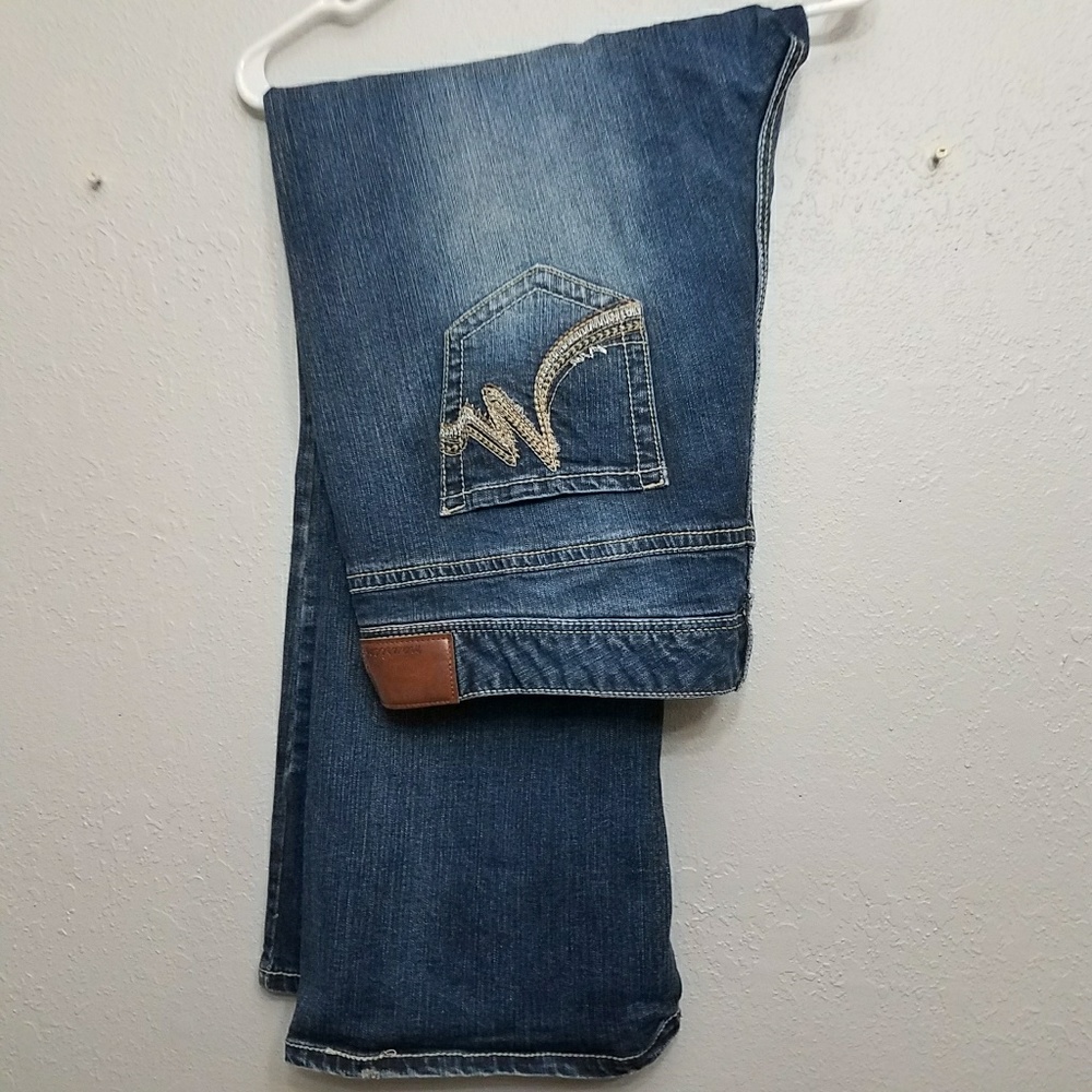 Plus size flare let jeans