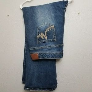 Plus size flare let jeans