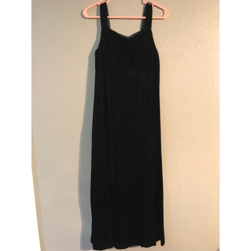 Sz 8 Black Velvet Carol Anderson California Dress