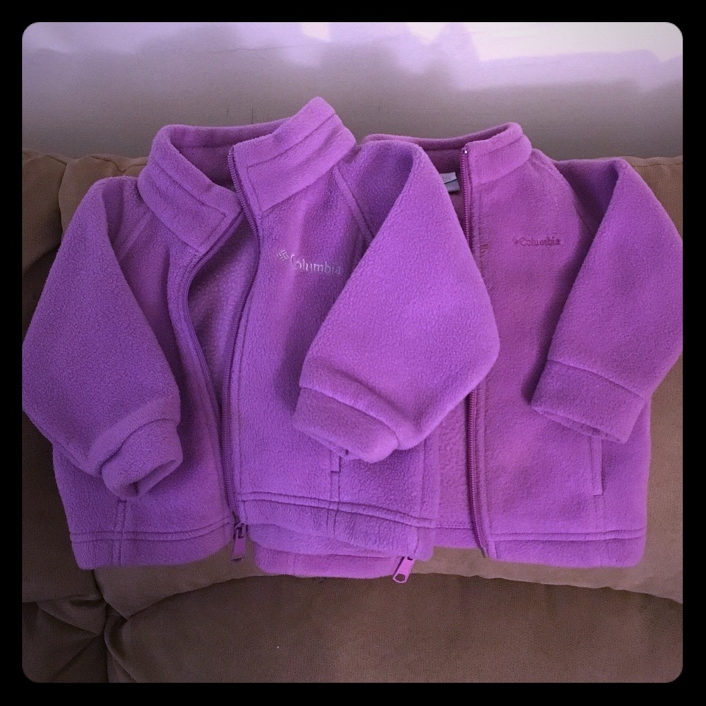 Twin Columbia fleece zip-ups Lot