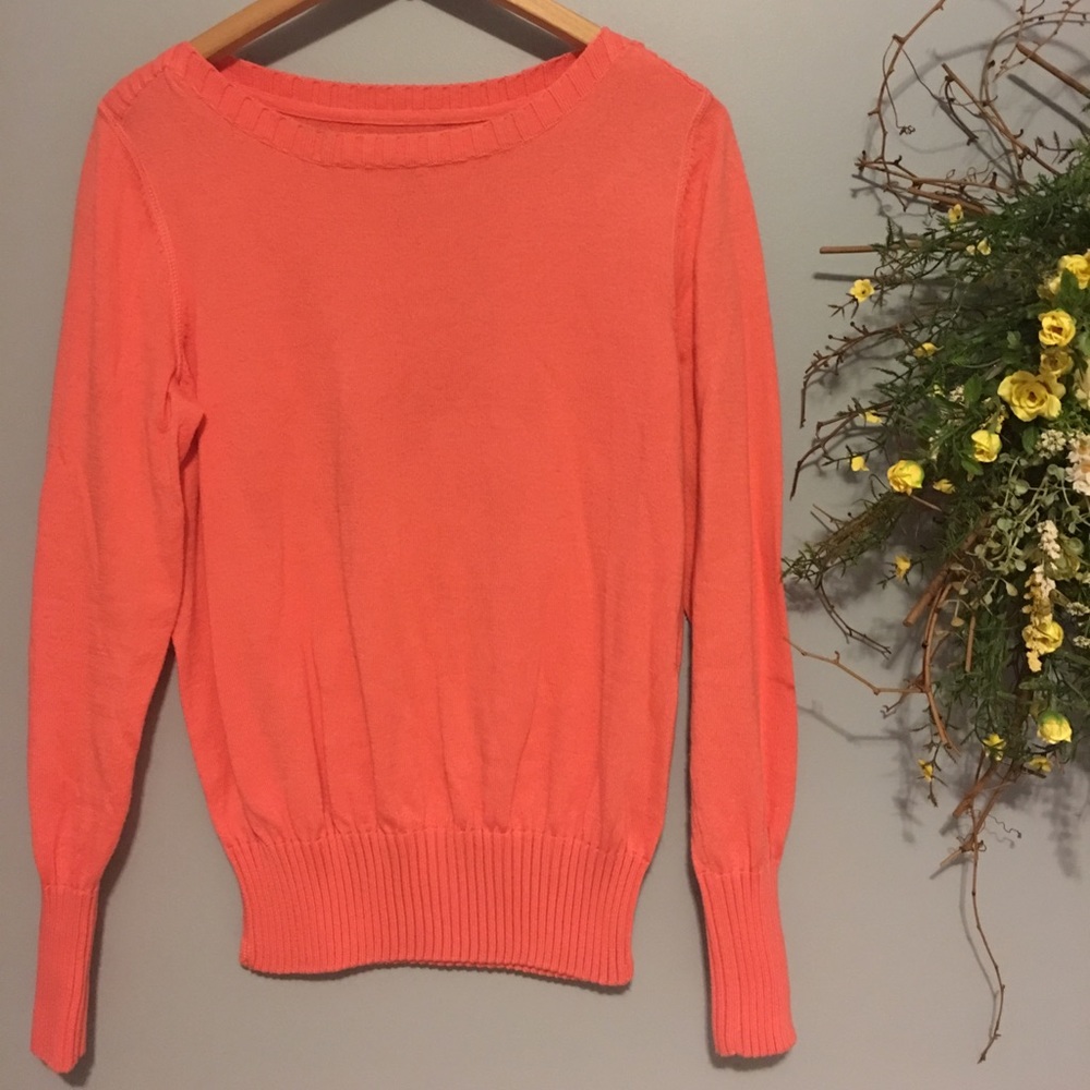 Sonoma Coral Boatneck Sweater