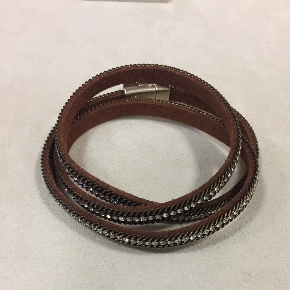 Leather wrap bracelet