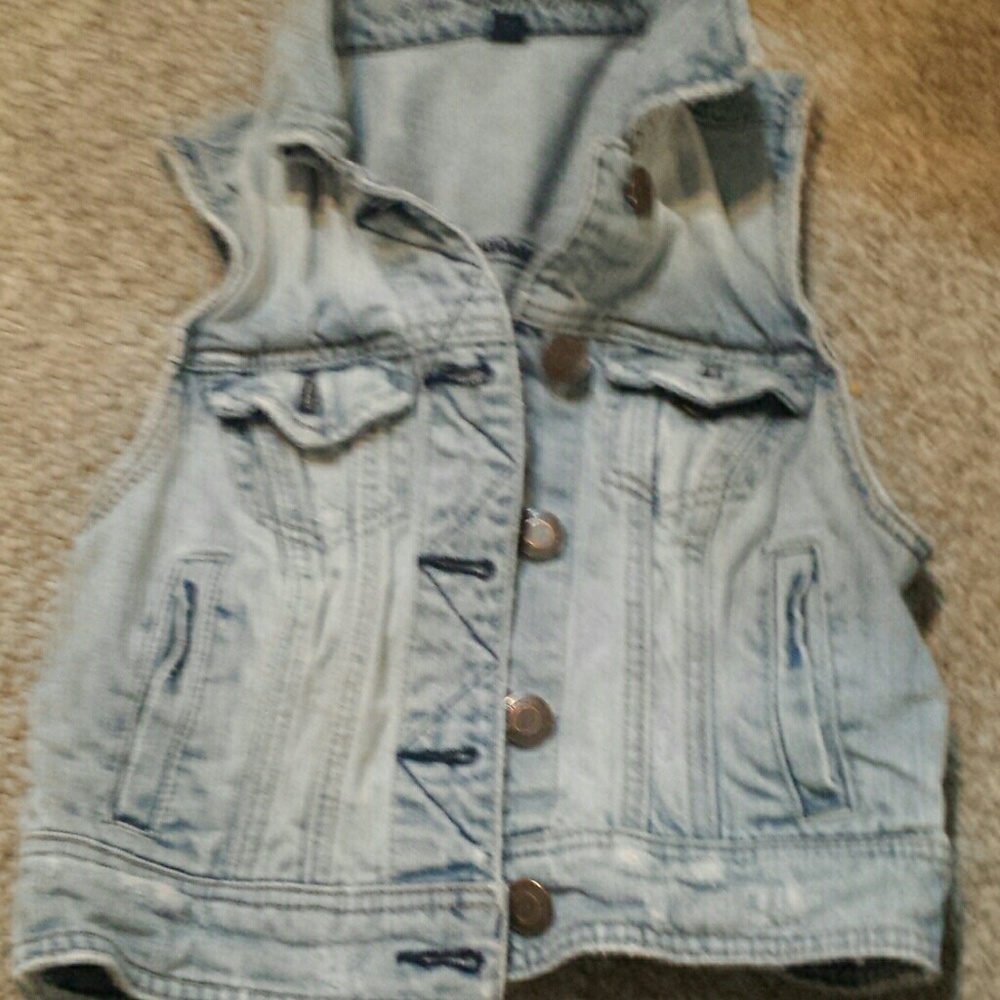 AMERICAN EAGLE JEAN VEST NEW!!!