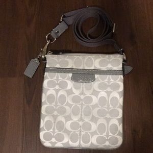Coach silver purse