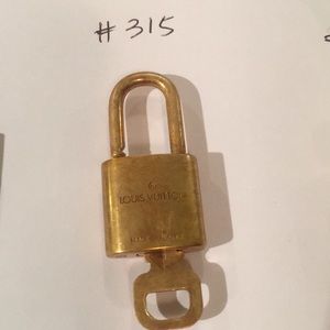 Authentic LV Lock and Key #315