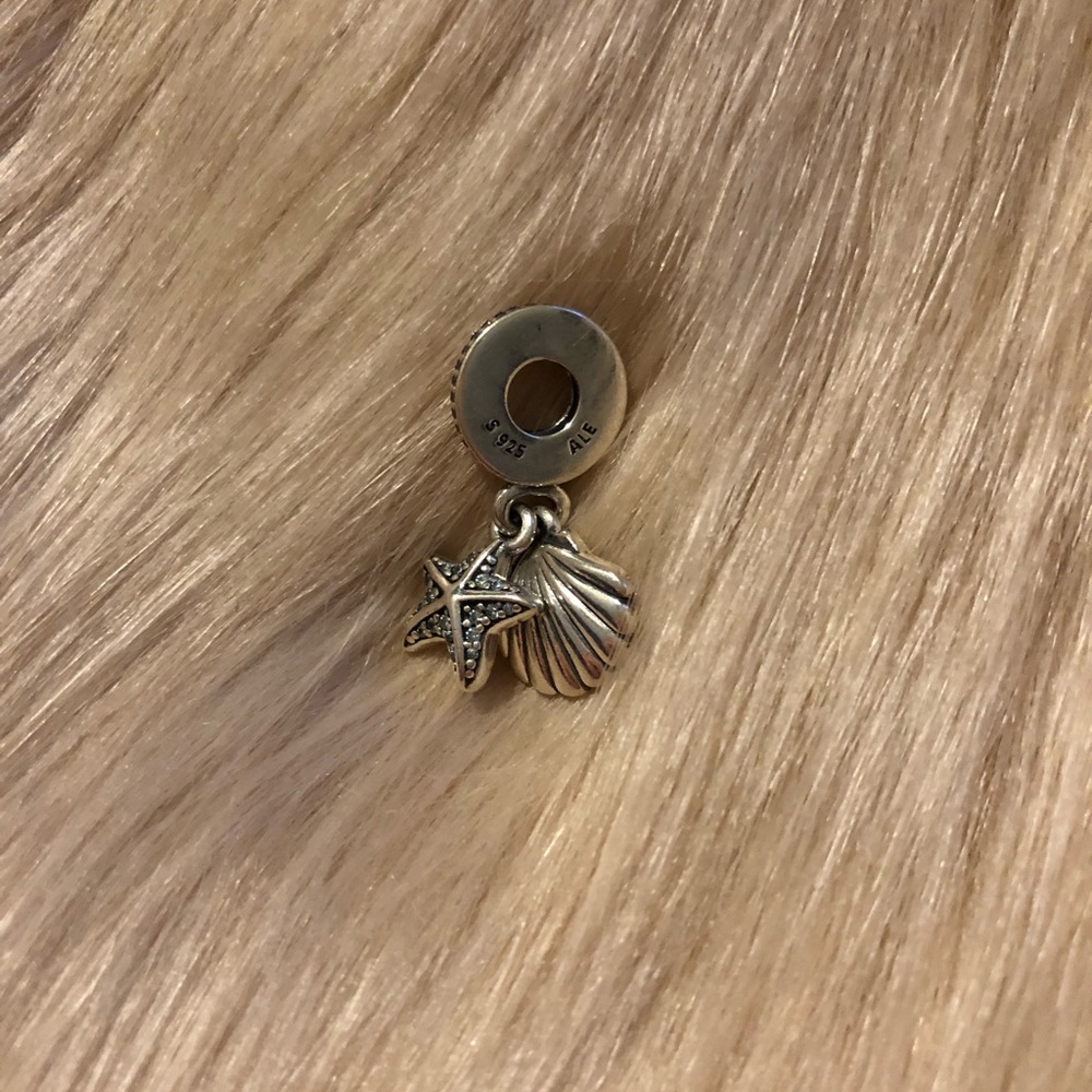 PANDORA Shell & Starfish Dangle Charm