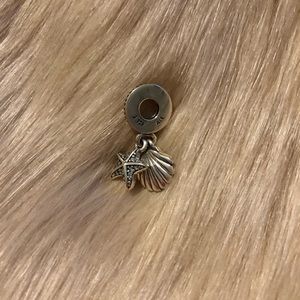 PANDORA Shell & Starfish Dangle Charm