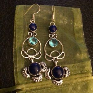 Gorgeous long Gemstone Earrings