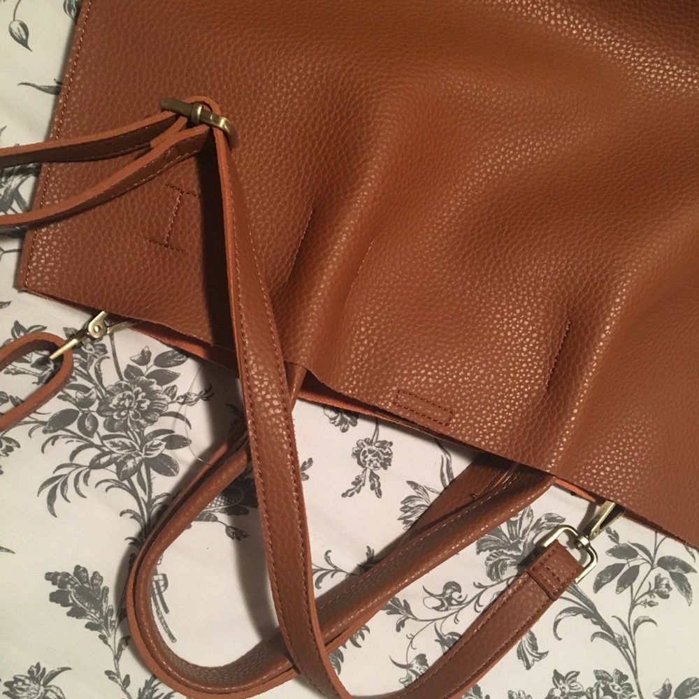 American Eagle faux leather Brown bag.