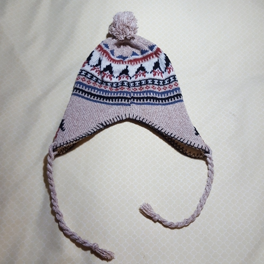 🌹Graphic Ear Warmer Knit Beanie