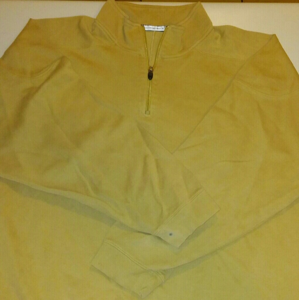 Cutter and Buck Yellow XL Half Zip sweater