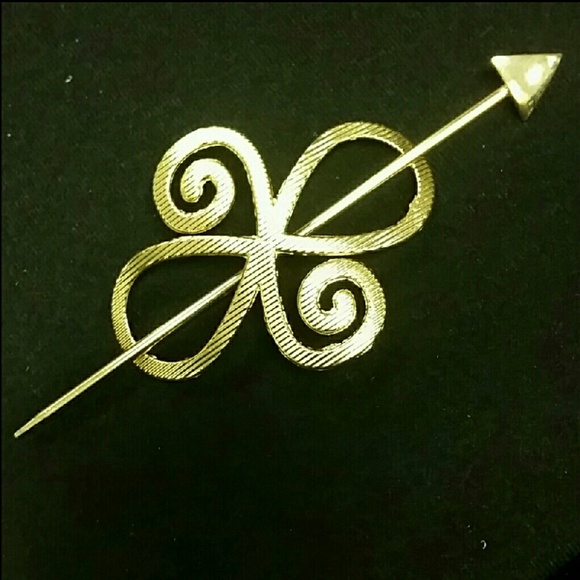 Gypsy Gold Hair Slide Ponytail Holder Pin Clip main image 4