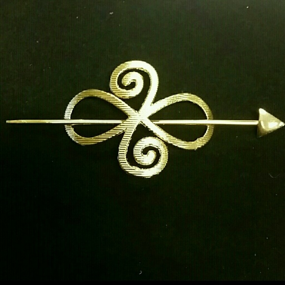 Gypsy Gold Hair Slide Ponytail Holder Pin Clip main image 6