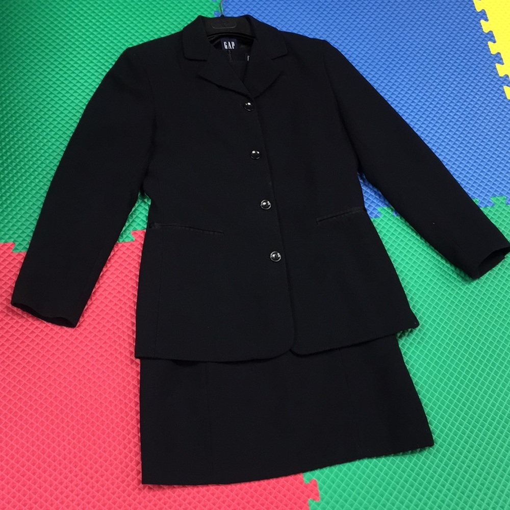 Gap navy blazer and dress