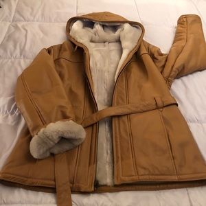 Vintage Wilson’s Leather & Faux Fur Hooded Jacket