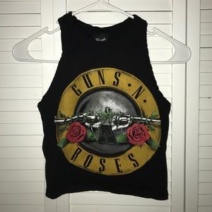 Bravado Guns and Roses Crop Top