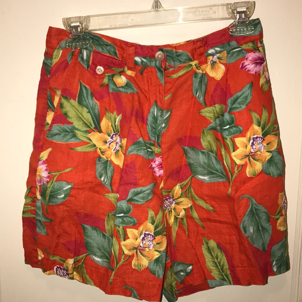 🛑RALPH LAUREN HIGH WAISTED FLORAL SHORTS🛑