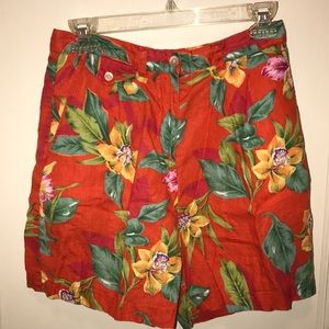 🛑RALPH LAUREN HIGH WAISTED FLORAL SHORTS🛑