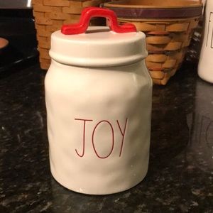 Rae Dunn Joy Christmas Canister