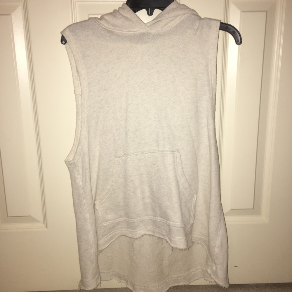 Free People sleeveless top with hood