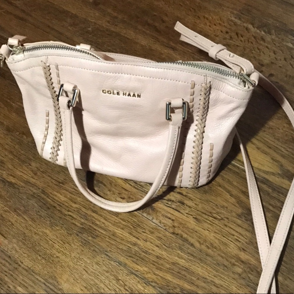 COLE HAAN LIGHT PINK CROSSBODY