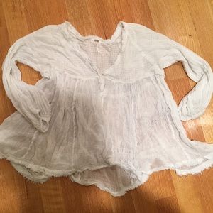 Free People relaxed waffle tunic