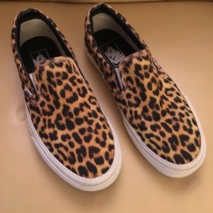 Women's VANS Slip-On Leopard Print Sz 8.5