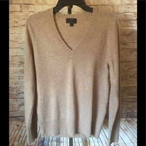 J Crew V-Neck Sweater with Cashmere