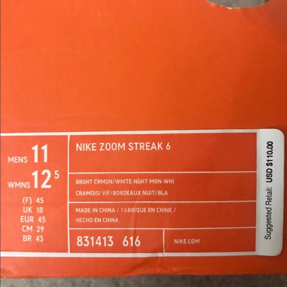 Nike Zoom Streak 6 Unisex Running Shoes - Picture 4 of 4