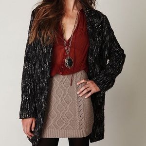 Free People Cable Knit Mini Skirt