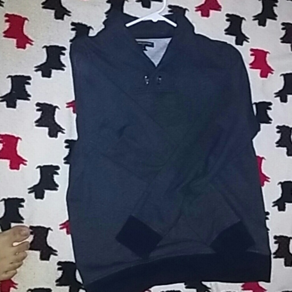 Heather Blue Banana Republic Shawl Collar Sweater