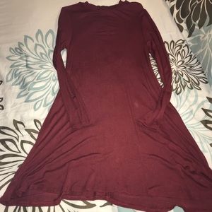 High neck sweater dress