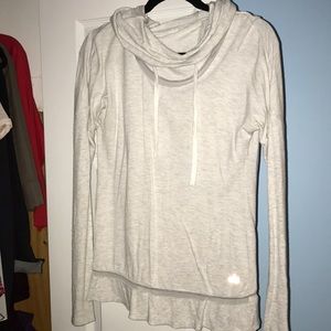 Alo grey cowl neck sweatshirt