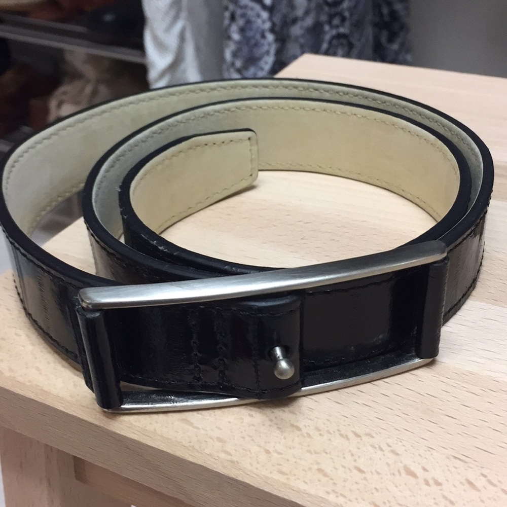 Cole Haan Black Leather Belt XS