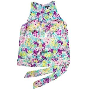 Apt 9 sleeveless blouse with sash, M