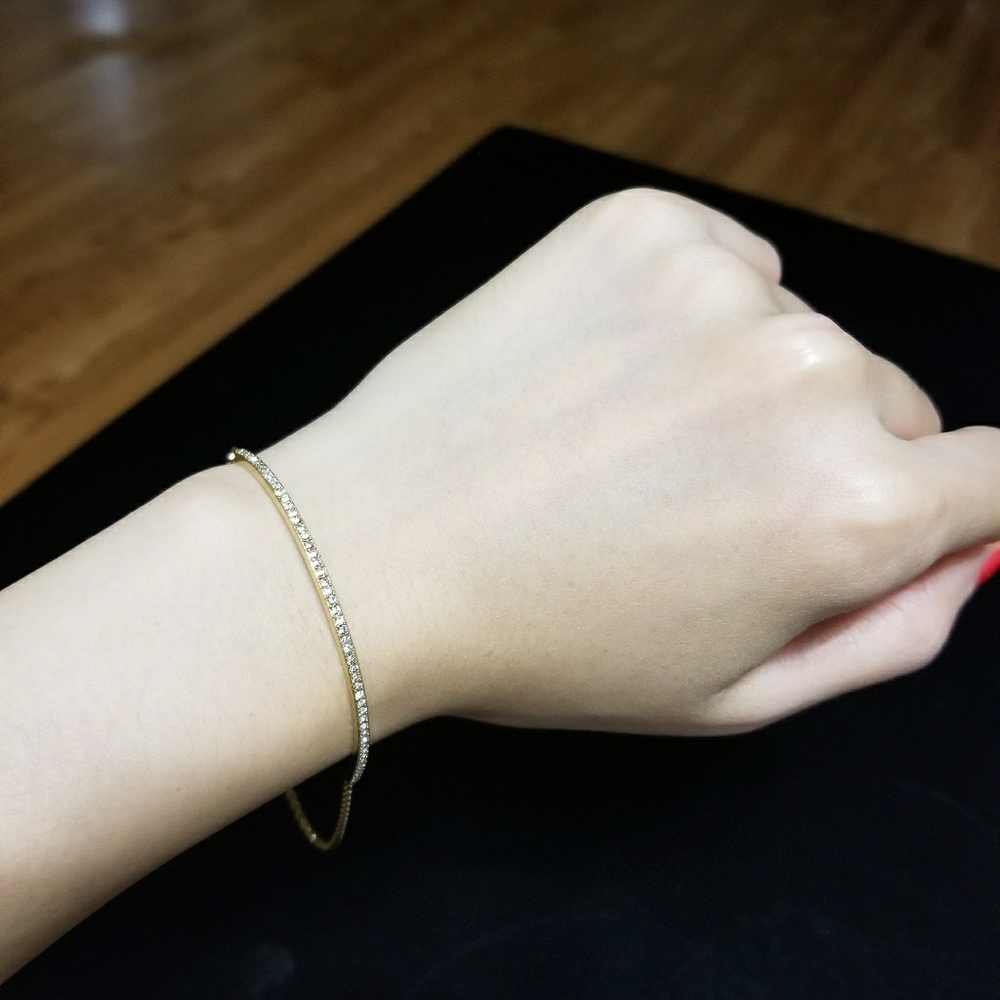 Michael Kors gold tone pave bracelet
