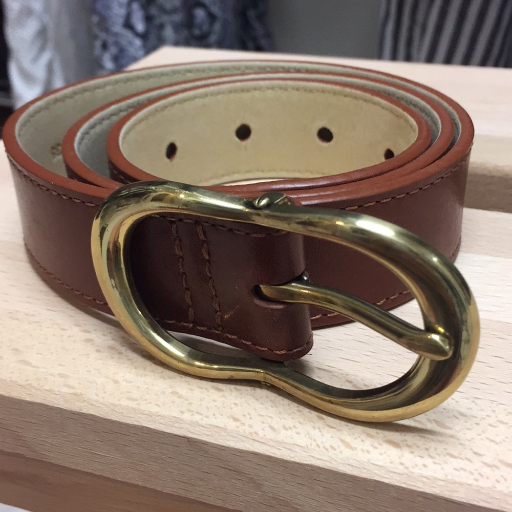 Cole Haan Tan Leather Belt XS