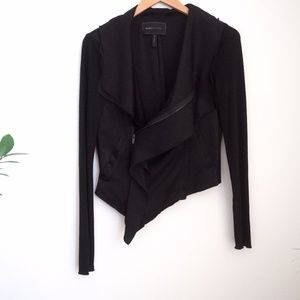 BCBGMaxazria Ana Raw-Edge Black Jacket