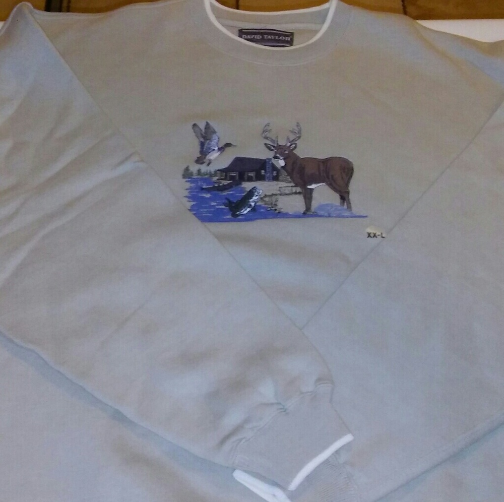 David Taylor XXL Hunting Fishing Sweater