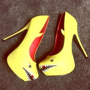 Fun shark heels