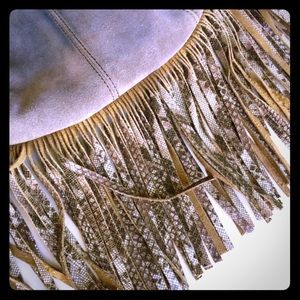 MUXO by Camila Alves Snakeskin Crossbody