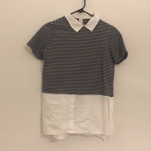Zara Layered Button Down