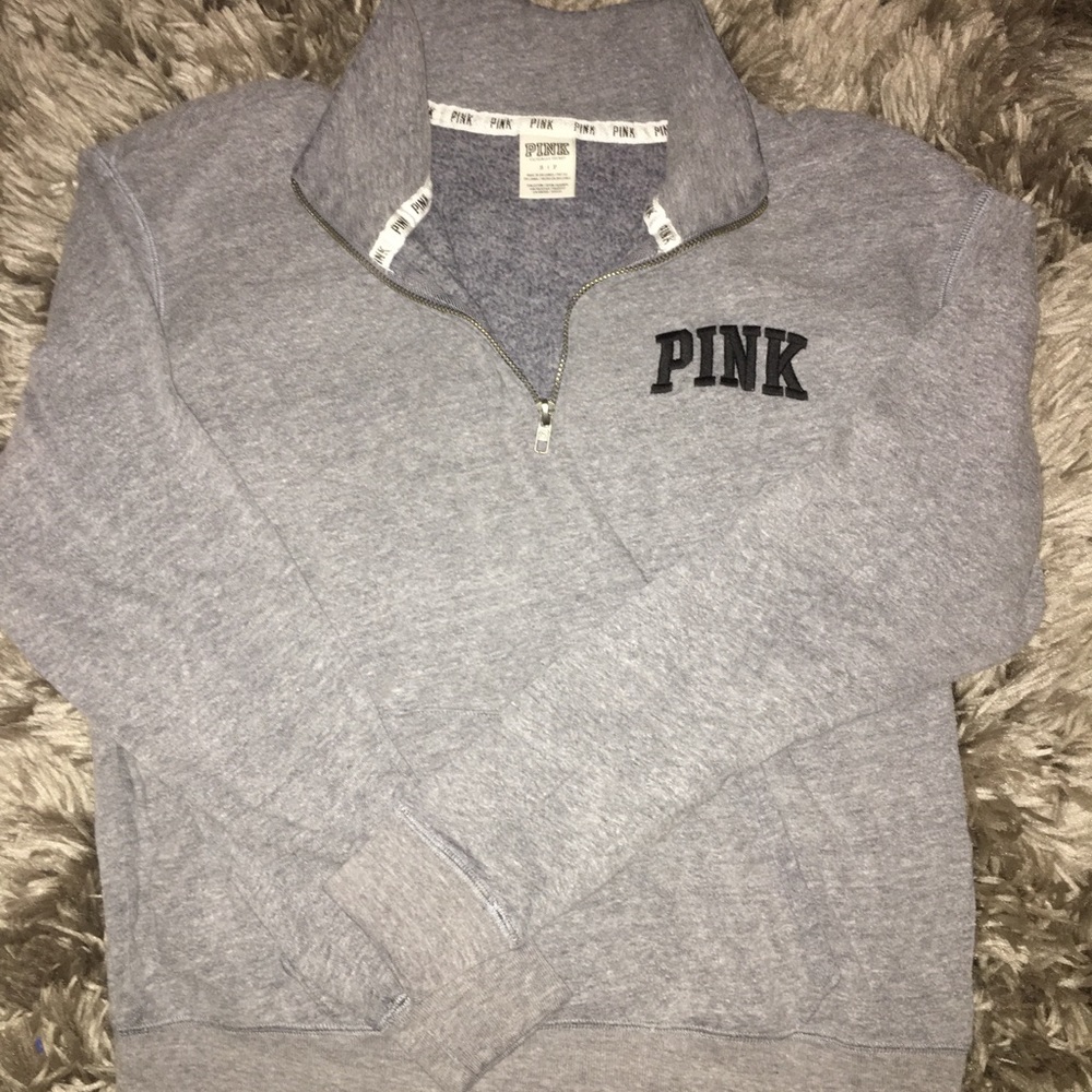 Pink Victoria’s Secret Quarter Zip Pull-Over