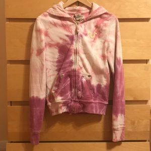 True Religion Tie-Dye Zip Up Hoodie